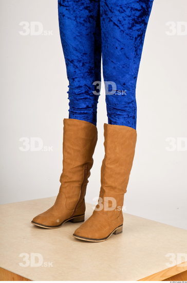 Calf Whole Body Woman Casual Boot Slim Studio photo references