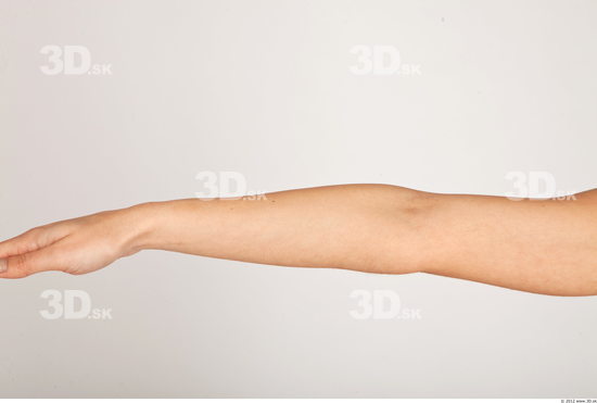 Forearm Whole Body Woman Nude Casual Slim Studio photo references