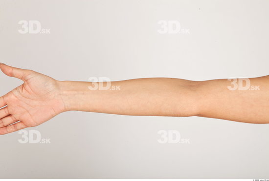 Forearm Whole Body Woman Nude Casual Slim Studio photo references