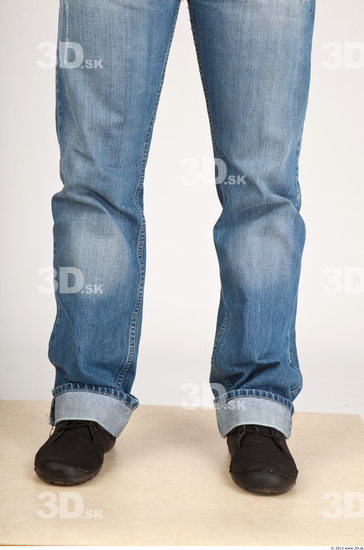 Calf Whole Body Man Casual Jeans Average Studio photo references