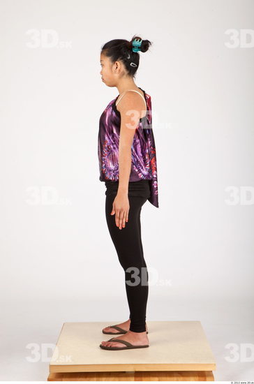 Whole Body Woman Asian Casual Average Studio photo references