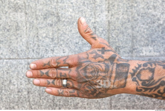 Hand Head Man Tattoo Casual Jewel Average Street photo references