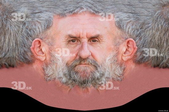 Head Man White Head textures Bearded