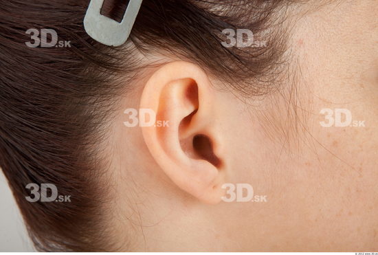 Ear Whole Body Woman Casual Slim Studio photo references