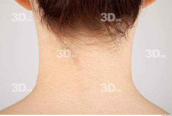 Neck Whole Body Woman Nude Casual Slim Studio photo references