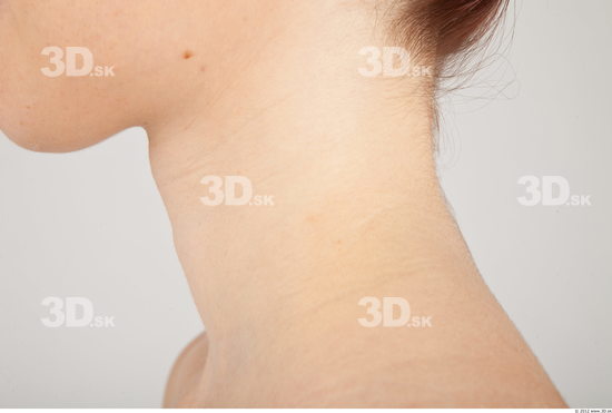 Neck Whole Body Woman Nude Casual Slim Studio photo references