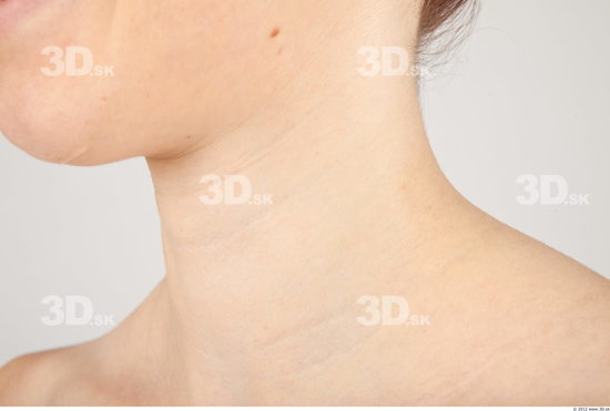 Neck Whole Body Woman Nude Casual Slim Studio photo references