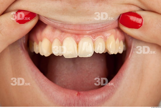 Whole Body Teeth Woman Casual Slim Studio photo references