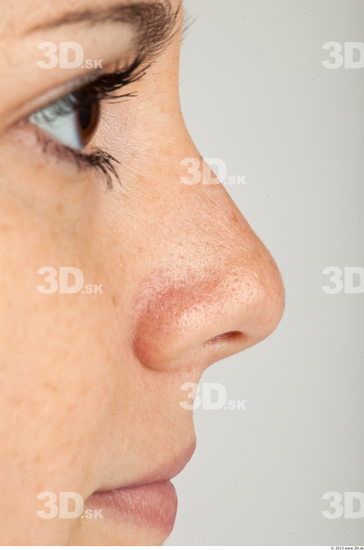 Nose Whole Body Woman Casual Slim Studio photo references