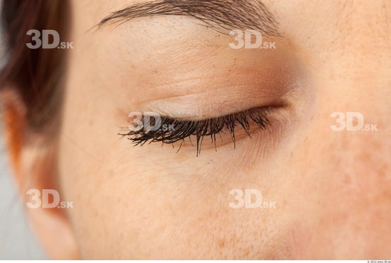 Eye Whole Body Woman Casual Slim Studio photo references