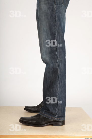 Calf Whole Body Man Casual Jeans Slim Studio photo references