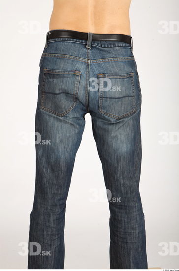 Thigh Whole Body Man Casual Jeans Slim Studio photo references