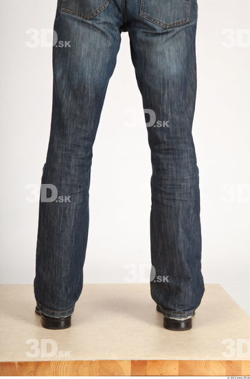 Calf Whole Body Man Casual Jeans Slim Studio photo references