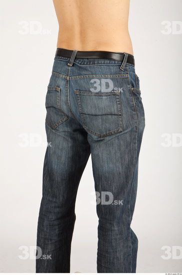 Thigh Whole Body Man Casual Jeans Slim Studio photo references