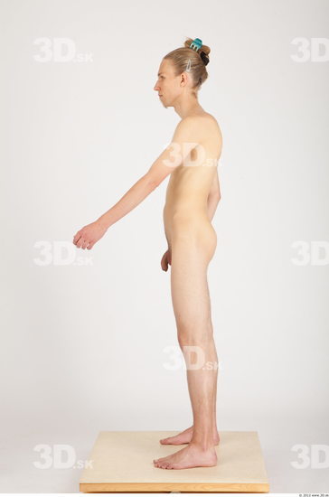 Whole Body Man Nude Casual Slim Studio photo references