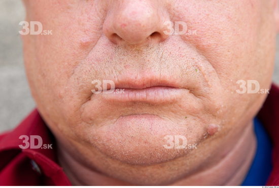 Mouth Head Man Casual Slim Overweight Street photo references