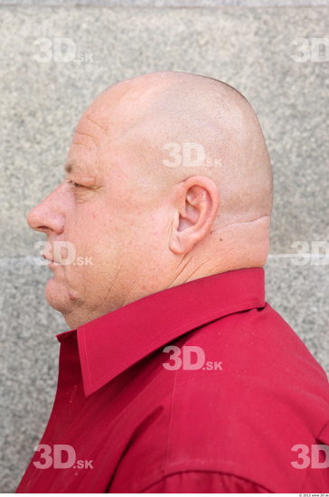 Head Man Casual Slim Overweight Bald Street photo references