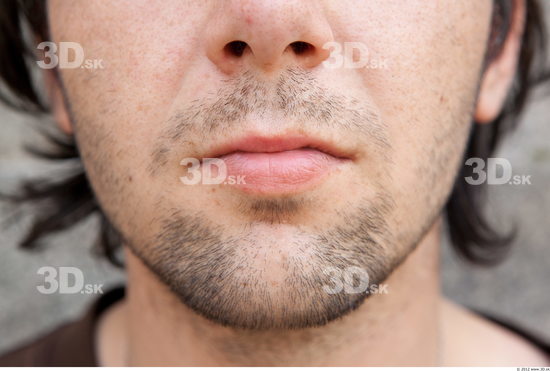 Mouth Man White Average Bearded