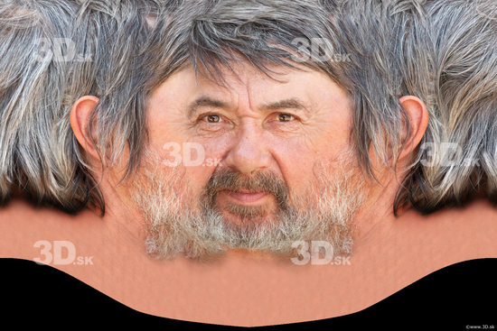 Head Man White Head textures Bearded