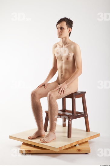 Whole Body Man Artistic poses White Nude Slim