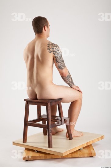 Whole Body Man Artistic poses White Tattoo Nude Average