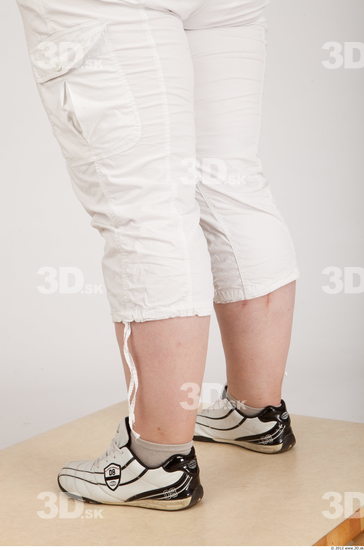 Calf Whole Body Woman Animation references Casual Shorts Overweight Studio photo references