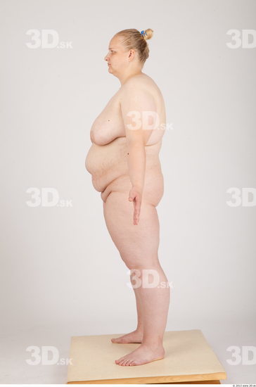 Whole Body Woman Animation references Nude Casual Overweight Studio photo references