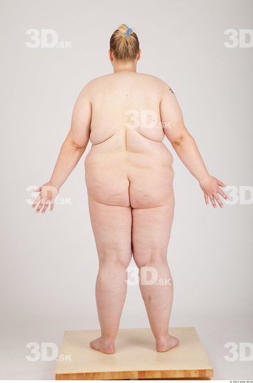 Whole Body Woman Animation references Nude Casual Overweight Studio photo references