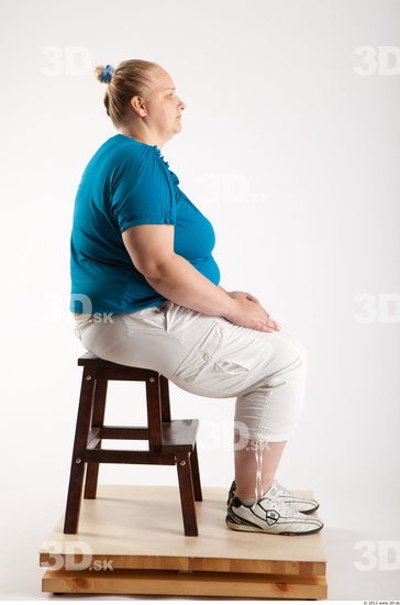 Whole Body Woman Artistic poses White Casual Overweight