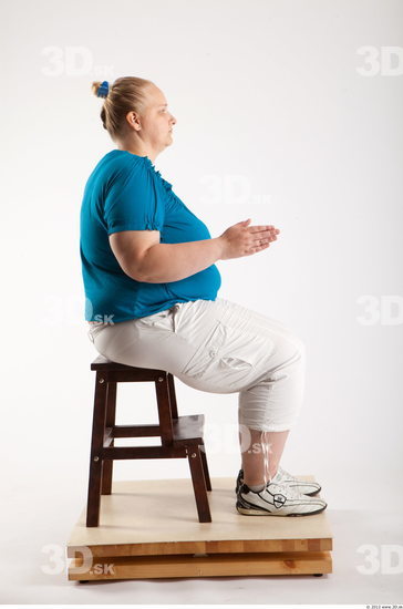 Whole Body Woman Artistic poses White Casual Overweight