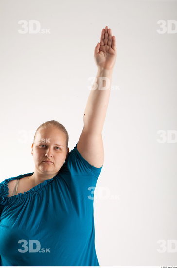 Arm Woman Animation references White Casual T shirt Overweight