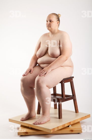 Whole Body Woman Artistic poses White Nude Overweight