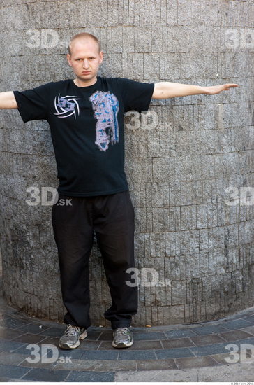 Whole Body Man T poses White Casual Average