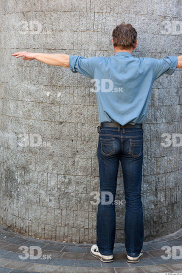 Whole Body Man T poses Casual Average Street photo references