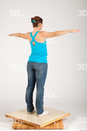 Whole Body Woman Animation references T poses Casual Average Studio photo references