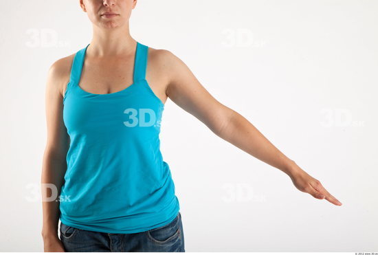 Arm Woman Animation references White Casual T shirt Average