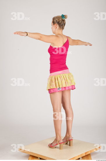 Whole Body Woman Animation references T poses Casual Formal Slim Studio photo references