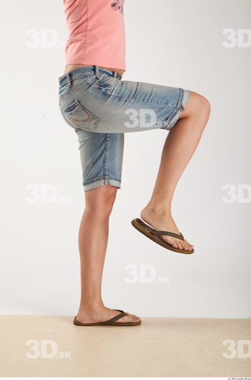 Leg Woman Animation references White Casual Shorts Slim