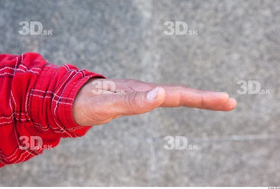 Hand Head Man Casual Shirt Average Street photo references