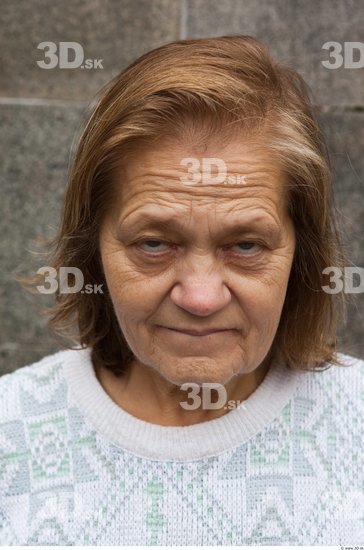 Head Woman Casual Average Wrinkles Street photo references