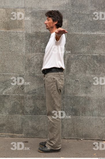 Whole Body Man T poses Casual Average Street photo references