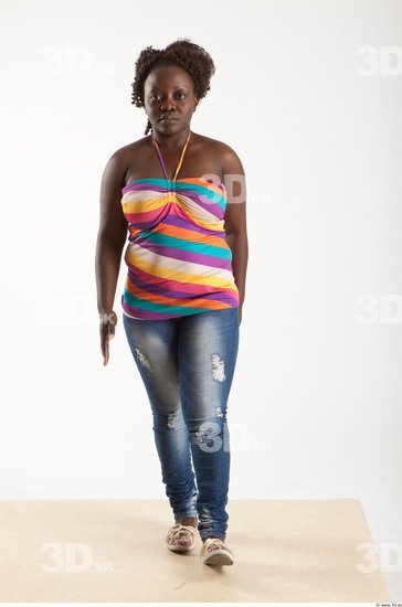 Whole Body Woman Casual Chubby Female Studio Poses