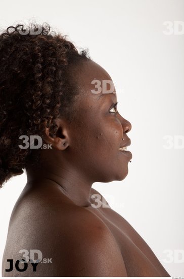 Head Woman Black Muscular Female Studio Poses