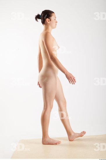 Whole Body Woman Animation references Nude Casual Slim Studio photo references