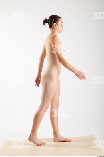 Whole Body Woman Animation references Nude Casual Slim Studio photo references