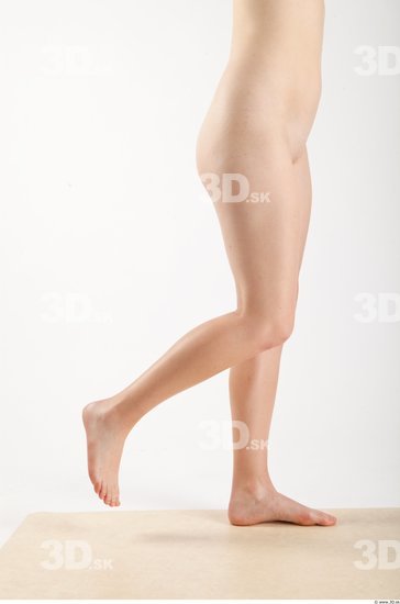 Leg Whole Body Woman Nude Casual Slim Studio photo references