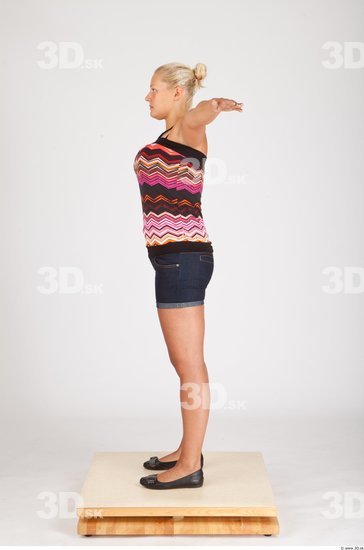 Whole Body Woman T poses Casual Average Studio photo references