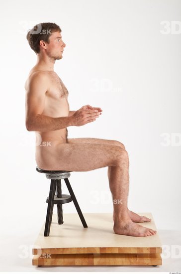 Whole Body Man Artistic poses White Nude Athletic