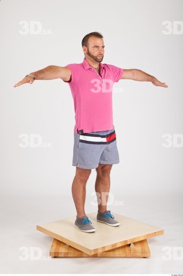 Whole Body Man T poses Casual Average Studio photo references