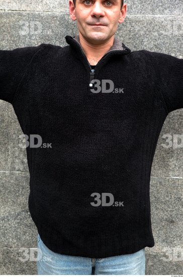 Upper Body Man Casual Sweater Average Street photo references